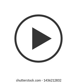 Play Media Button Symbol Logo Icon Vector