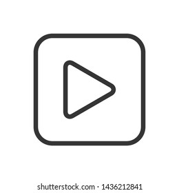Play Media Button Symbol Logo Icon Vector