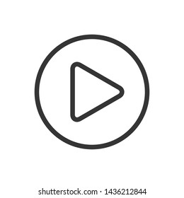 Play Media Button Symbol Logo Icon Vector