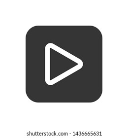 Play Media Button Symbol Logo Icon Vector