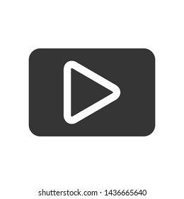 Play Media Button Symbol Logo Icon Vector