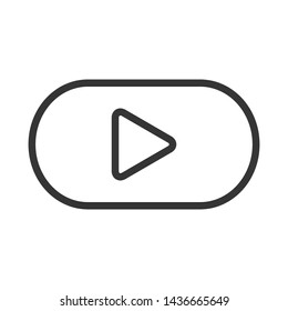 Play Media Button Symbol Logo Icon Vector
