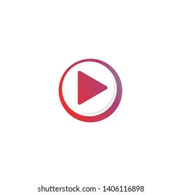 Play Media Concept Logo Design Template