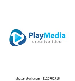 Play Media Creative Logo Design