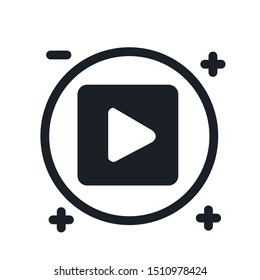 play media icon design vector