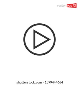 Play Media Icon Design Vector