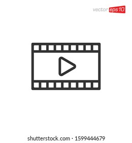 Play Media Icon Design Vector