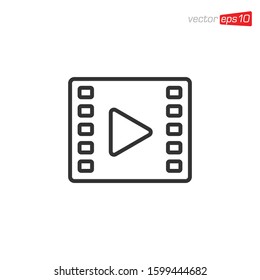 Play Media Icon Design Vector