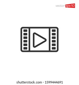 Play Media Icon Design Vector