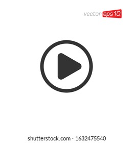 Play Media Icon Design Vector