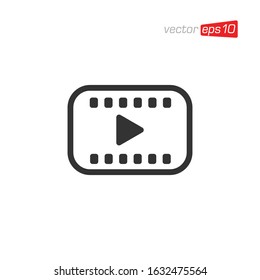 Play Media Icon Design Vector