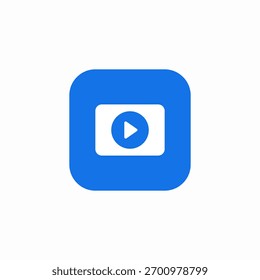 vetor de sinal de ícone de mídia de reprodução