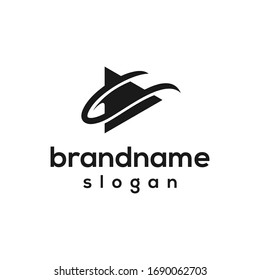 play media logo design vector