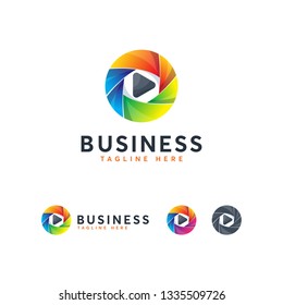 Play media logo template