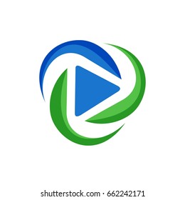 Play Media Logo Template