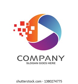 Play Media Logo Vector