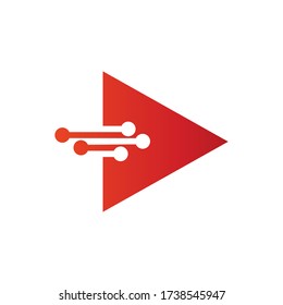 Play media logo in vector