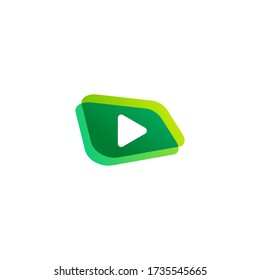 play media logo vector icon illustration