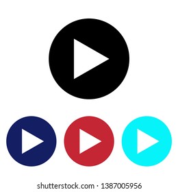 play media start vector icon
