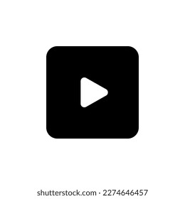 Play Media Symbol Icon Vector. High Quality Vector Illustration
