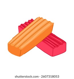 play modeling clay toy cartoon. mold craft, diy fun, shape color play modeling clay toy sign. isolated symbol vector illustration