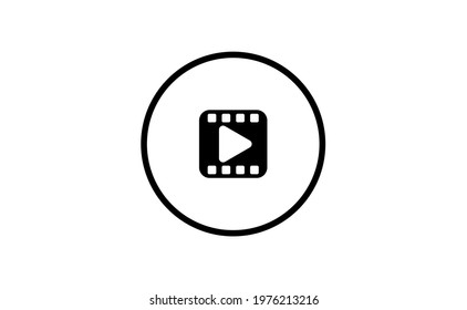 play movie icon. Vector illustration.