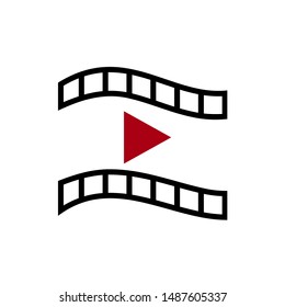 Play Movie Logo Design Vector