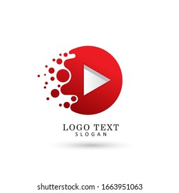 Play & Multimedia Logo. Symbol & Icon Vector Template.
