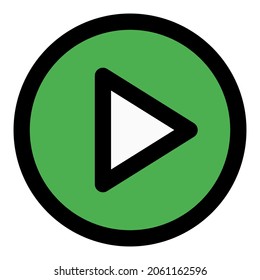 Botón Reproducir música en una aplicación de música