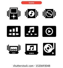 play music icon isolated sign symbol vector illustration - Collection of high quality black style vector icons
