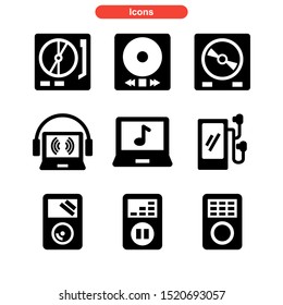 play music icon isolated sign symbol vector illustration - Collection of high quality black style vector icons
