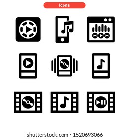 play music icon isolated sign symbol vector illustration - Collection of high quality black style vector icons
