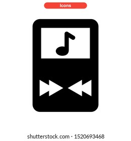 play music icon isolated sign symbol vector illustration - high quality black style vector icons
