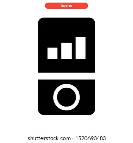 play music icon isolated sign symbol vector illustration - high quality black style vector icons

