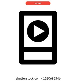 play music icon isolated sign symbol vector illustration - high quality black style vector icons
