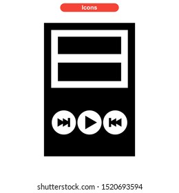 play music icon isolated sign symbol vector illustration - high quality black style vector icons
