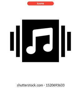 play music icon isolated sign symbol vector illustration - high quality black style vector icons
