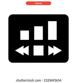 play music icon isolated sign symbol vector illustration - high quality black style vector icons
