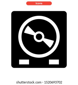 play music icon isolated sign symbol vector illustration - high quality black style vector icons
