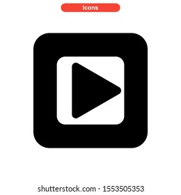 play music icon isolated sign symbol vector illustration - high quality black style vector icons

