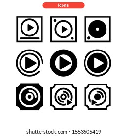 play music icon isolated sign symbol vector illustration - Collection of high quality black style vector icons
