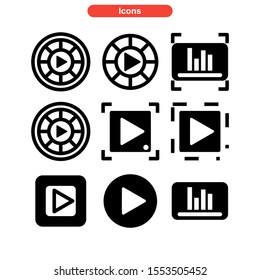 play music icon isolated sign symbol vector illustration - Collection of high quality black style vector icons
