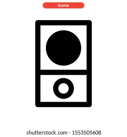 play music icon isolated sign symbol vector illustration - high quality black style vector icons
