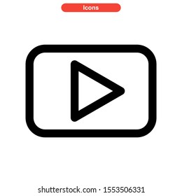 play music icon isolated sign symbol vector illustration - high quality black style vector icons
