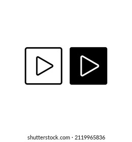 play music icon vector isolated on white background