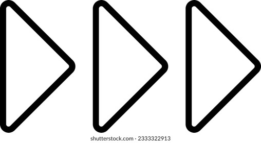play music pause audio arrow Outline