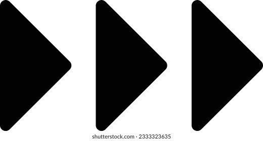 flecha de audio de pausa de música de reproducción Glifo