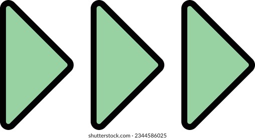 play music pause audio arrow Outline