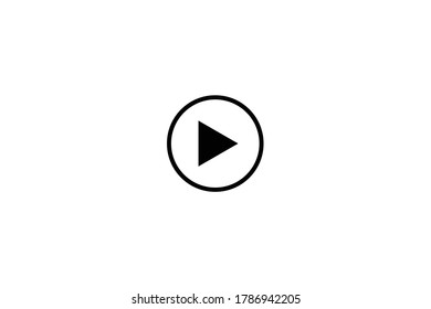 Play Music Vector Icon Line Art