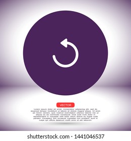 play music vector icon , Lorem ipsum flat design